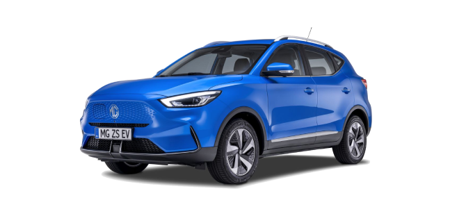 MG ZS EV modré